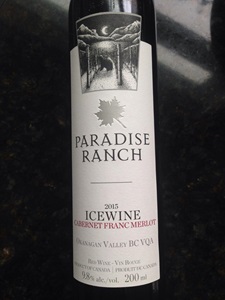 Paradise ranch Cabernet Franc Merlot 2015